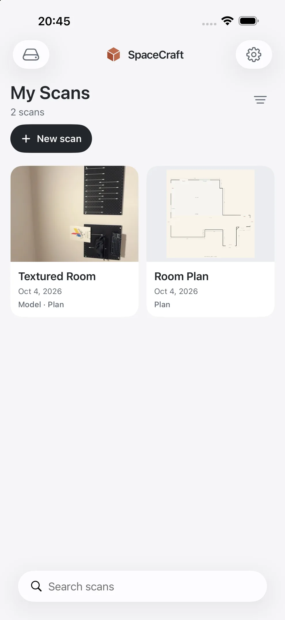The local project library in SpaceCraft